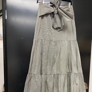 Renata Lozano Black & White Striped Skirt